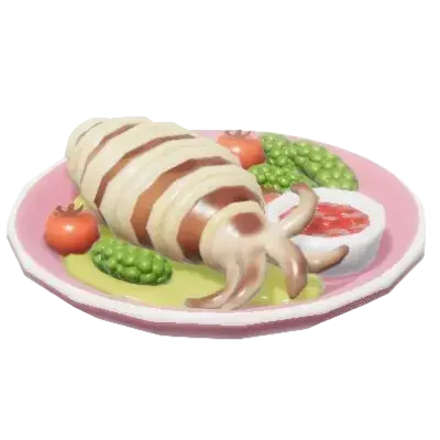 Grilled Squid w/ Strawberry Jam in Heartopia